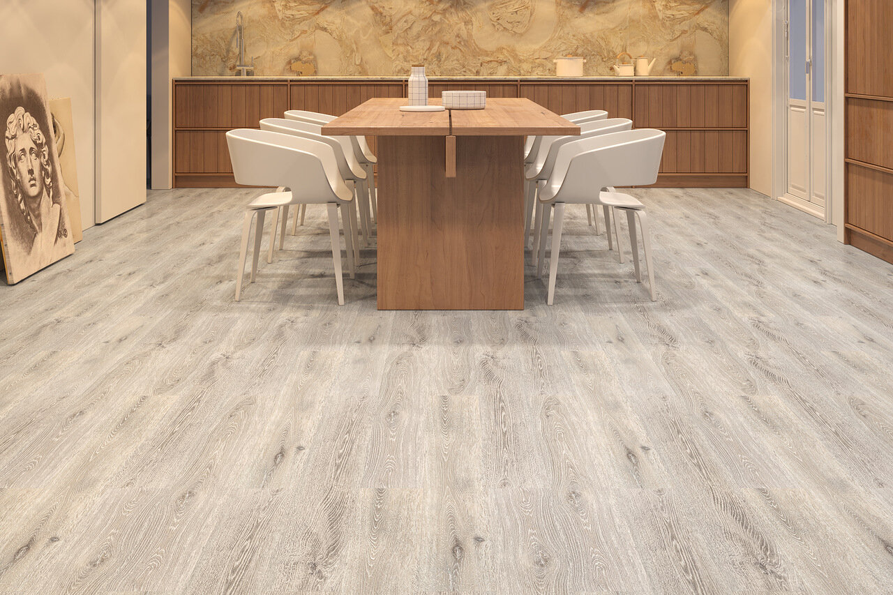 Кварцвиниловая плитка Art East клеевая Art Tile Fit Лиственница Виши 252-ATF 914,4×152,4×2 фото в интерьере